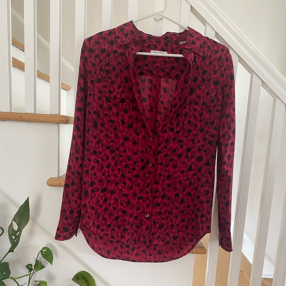 Equipment silk blouse